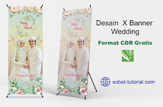 Download X Banner Wedding Format CorelDraw