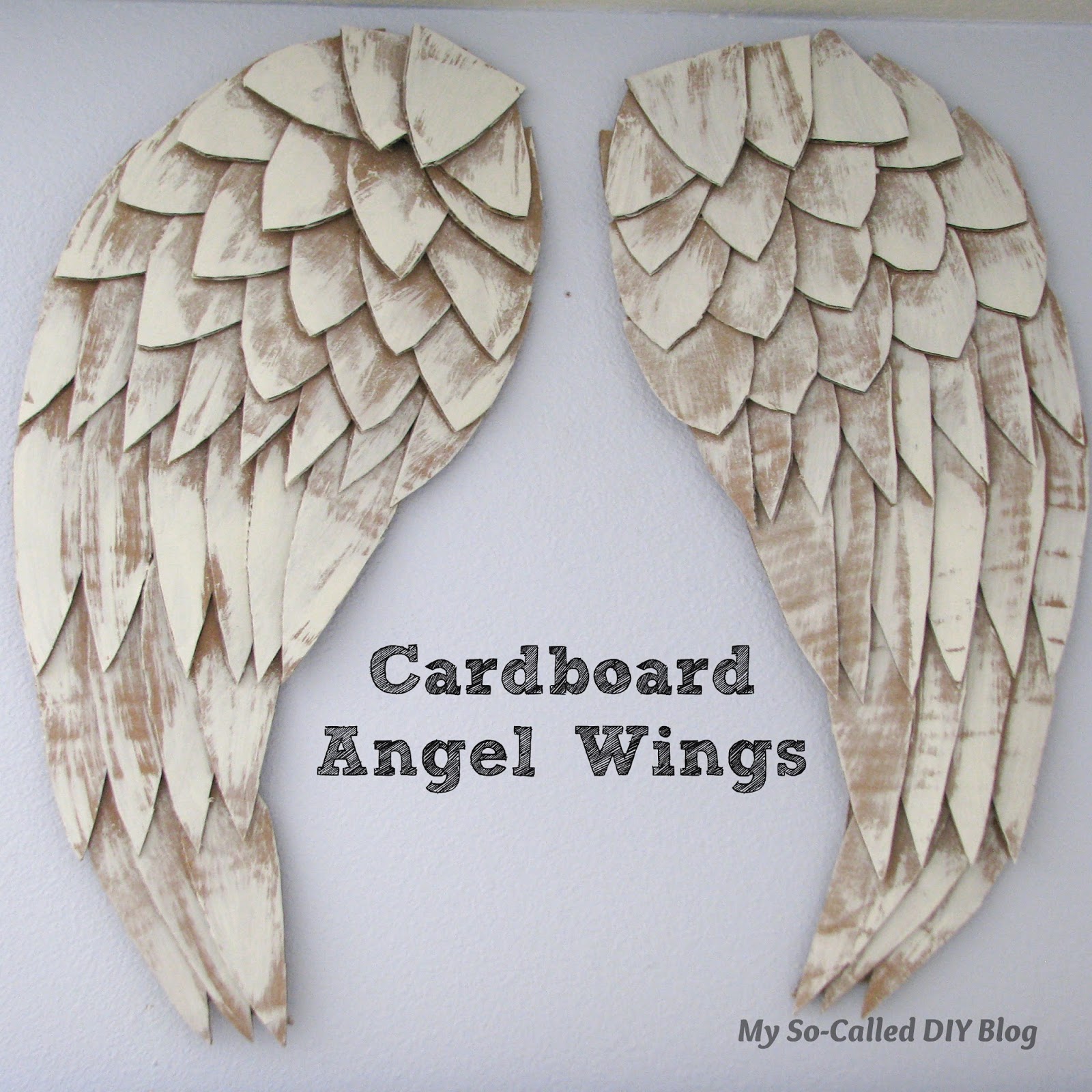 My So-Called DIY Blog: Angel Wings From Cardboard