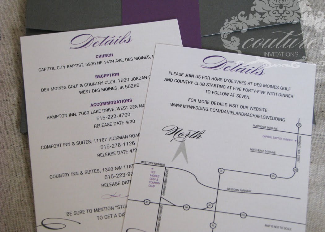 gray and purple wedding