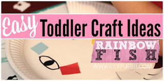 Easy Toddler Craft Ideas: Rainbow Fish Paper Plate Crafts 