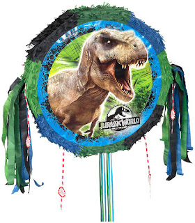  Adult Jurassic World Drum Pull-String Pinata - Multi-colored