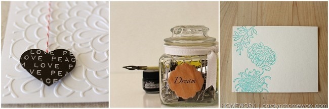 Lifestyle Crafts Letterpress Tutorials via homework
