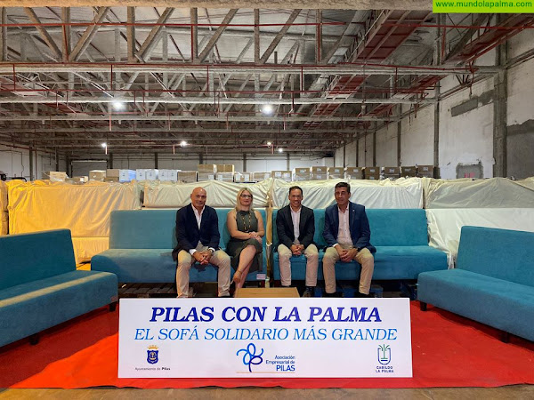 El Cabildo recibe los 250 sillones donados por el Ayuntamiento y empresarios de Pilas para las personas damnificadas