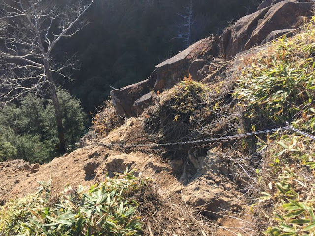 鋸山十一峰の鎖場