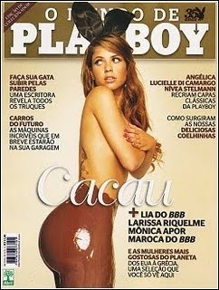 O Mundo de Playboy Cacau BBB Novembro 2010