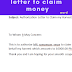 authorization letter to claim money | word sample template