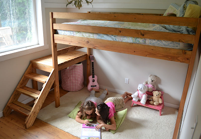 DIY Loft Bed with Stairs