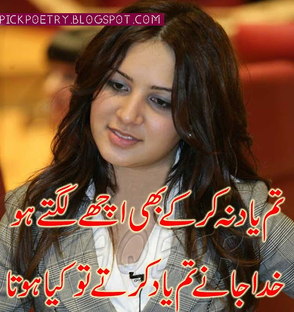 Yaad 2 Line Urdu Sad Poetry Pics