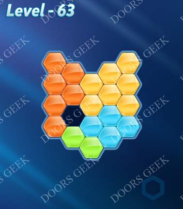 Block! Hexa Puzzle [Novice] Level 63 Solution, Cheats, Walkthrough for android, iphone, ipad, ipod