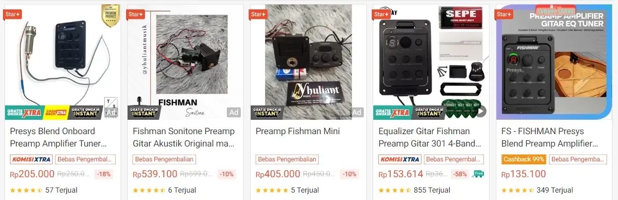 Lihat Produk Fishman Presys Blend Preamp Gitar Akustik Elektrik di Shopee
