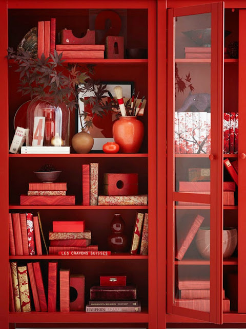 décor monochrome rouge