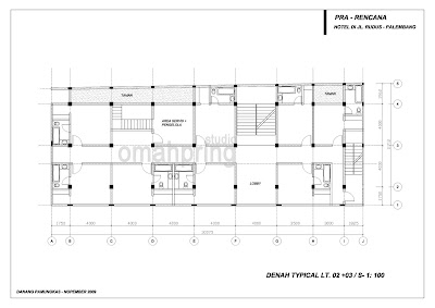 Hotel di Jl Rudus Palembang studio arsitektur omahpring