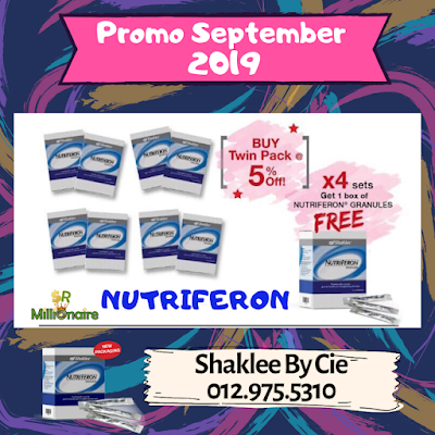 Promosi Shaklee September 2019 nutriferon