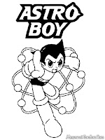 Astro Boy Coloring Pages