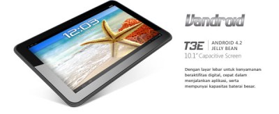 Advan Vandroid T3E, Tablet Android Jelly Bean Plus Fitur TV