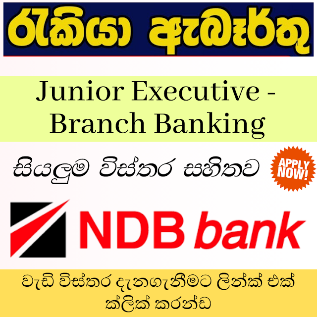 National Development Bank PLC/Junior Executive - Branch Banking