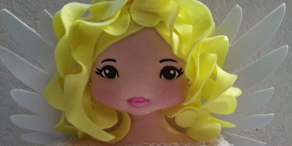 Boneca  anjinha de eva para fazer em casa decoração de quarto infantil