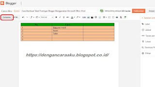 cara membuat kotak di blog  membuat tabel di blog dengan excel  memasukkan tabel pada blog  cara membuat tabel responsive di blog  cara membuat kotak kotak di blogger  cara membuat tabel di blogspot  cara buat kolom di blogspot  cara membuat daftar harga di blog