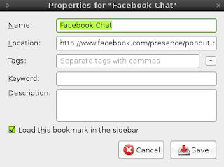 Addinf Facebook chat in Firefox