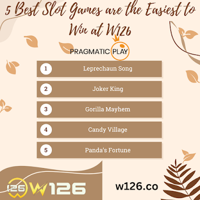 5 Best Slot Games are the Easiest to Win at W126