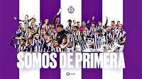 REAL VALLADOLID C. F. Temporada 2021-22. Óscar Plano, Iván Sánchez, Joaquín, Masip, Janko, Víctor Narro, Fresneda, Roberto, Morcillo, Kiko Olivas, Raúl Carnero, Samu Casado. Javi Sánchez, Toni Villa, Sergio León, Monchu, Pacheta (entrenador), Anuar, Ortuño. Gonzalo Plata, El Yamiq, Weissman, Roque Mesa, Luis Pérez, Álvaro Aguado, Hervías, Josema, Cristo, Hugo Vallejo, Nacho. La plantilla del ascenso. REAL VALLADOLID C. F. 3 S. D. HUESCA 0 Domingo 29/05/2022, 20:00 horas. Campeonato de Liga de 2ª División, jornada 42. Valladolid, estadio José Zorrilla: 22.397 espectadores.