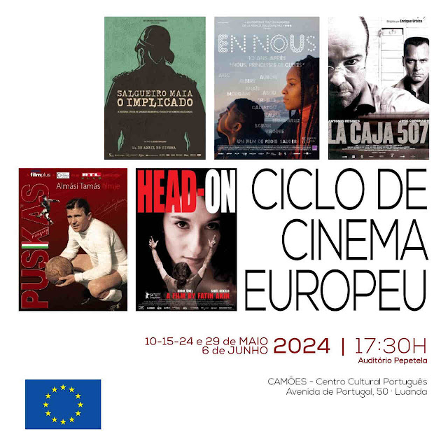 Cartaz alusivo ao Ciclo de Cinema Europeu.