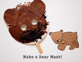 Make a paper plate bear mask