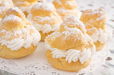 طريقة عمل حلوى كريم بافز الفرنسية/ cream puffs recipe