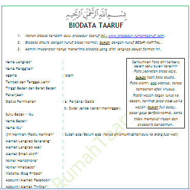 Contoh Biodata Jodoh - Contoh Two