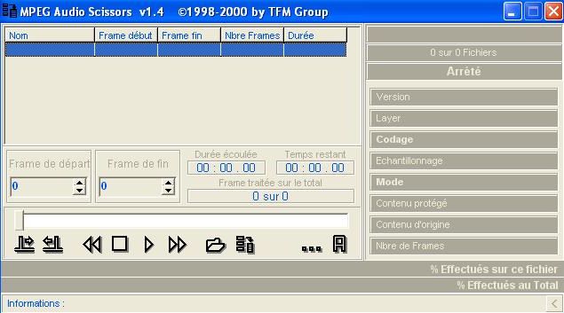 MPEG Audio Scissors : couper et coller des fichiers MP3