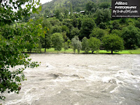 Indian occupied Keran. The boundary between India and Pakistan is the mid point of the River Neelam.