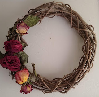 Susana Neiger's Wisteria Wreath with dried roses