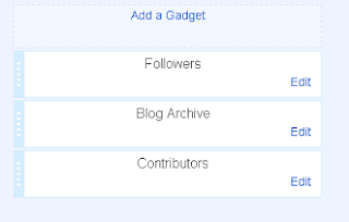 Add gadgets to blogger