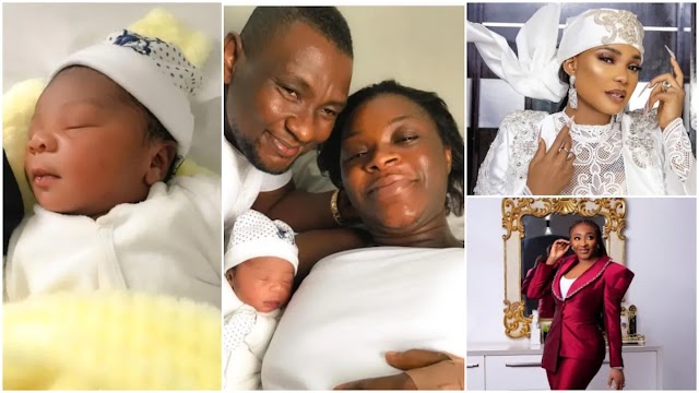 Actress Chacha Welcomes Child, Shares Newborn Photos, Iyabo Ojo and Ini Edo Rejoice with Her 