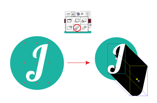 Tutorial Flat Long Shadow Di CorelDRAW