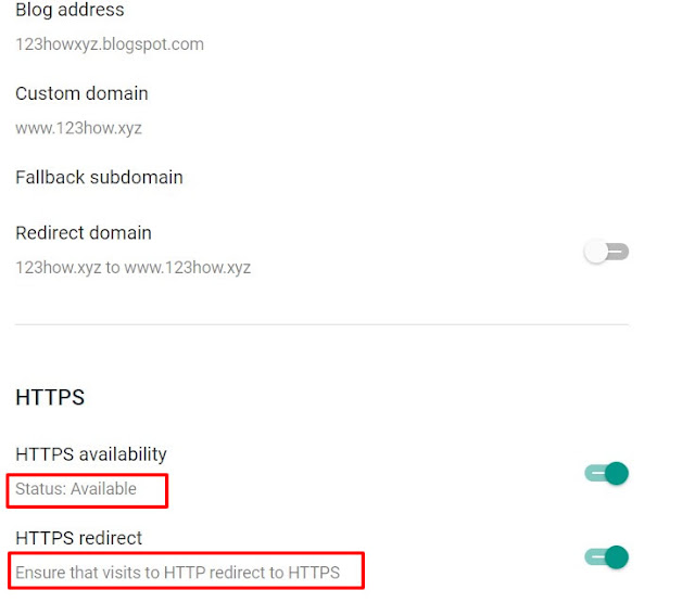 HTTPS properties are now enabled