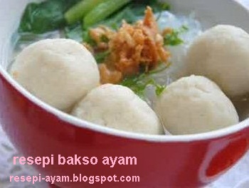 Resepi Bakso Ayam Simple Sihat