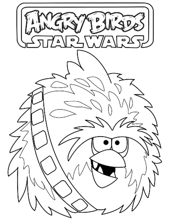 Printable Angry Birds Star Wars Coloring Pages 9