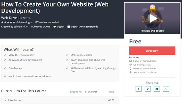 [100% Free] How To Create Your Own Website (Web Development)