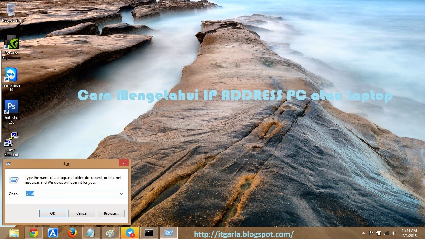 Cara Mengetahui IP address PC atau Laptop