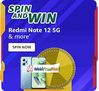 Spin And Win Redmi Note 12 5G Phone