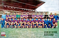 F. C. BARCELONA - Barcelona, España - Temporada 1970-71 - Plantilla del Barcelona, que, en esta temporada, con Vic Buckingham de entrenador, se clasificó 2º en la Liga y ganó la Copa