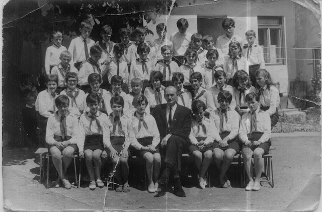 Osztálykép Hutkai Endrével 1960-as évek, Kazinczy iskola