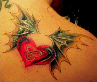 High Class 3D hearts tattoo