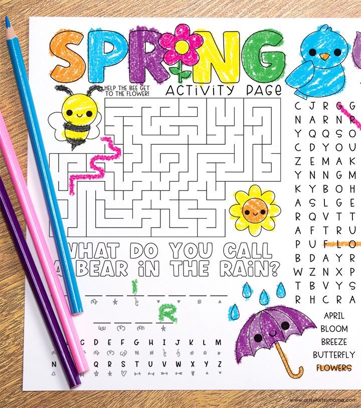 Free Printable Spring Activity Page