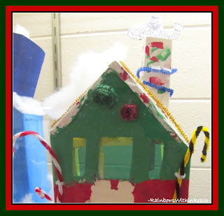 photo of: Art Project for Christmas: Snow Covered Home via RainbowsWithinReach