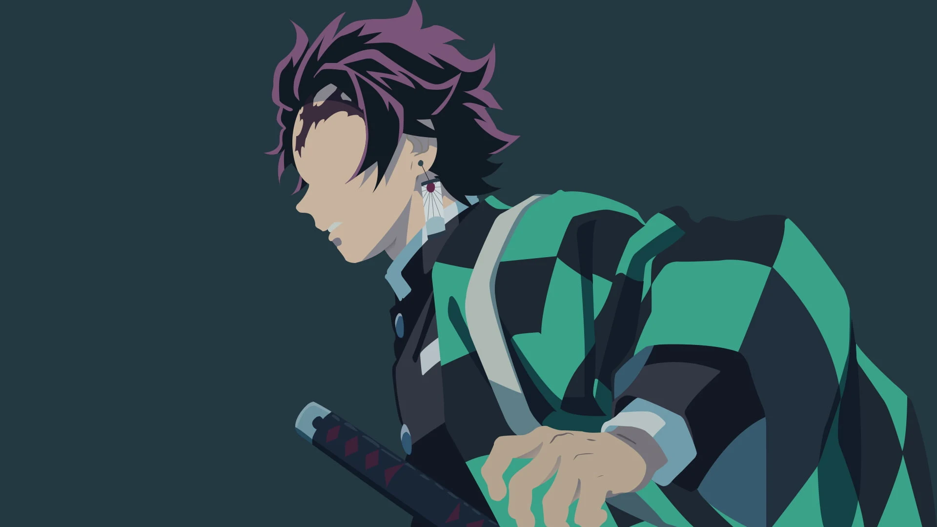 Tanjiro Minimalistic Wallpaper HD