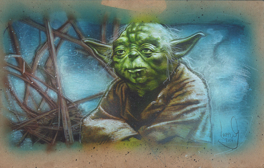 Yoda, Artwork is Copyright © 2014 Jeff Lafferty