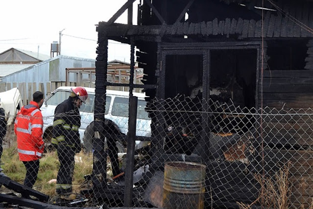 Incendiaron la casilla de uno de los detenidos por el doble crimen