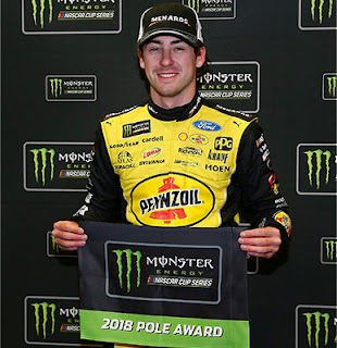 Ryan Blaney recorded his first MENCS pole of the season at Las Vegas and third career MENCS pole.